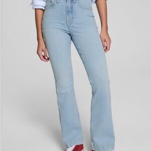 SPANX Light Blue Flare Jeans with Fitsense
